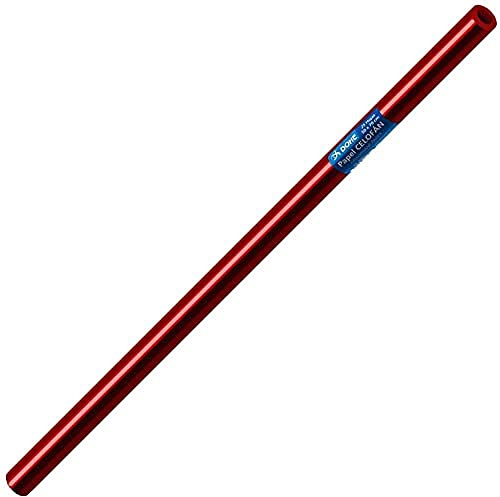 Dohe - Carta cellofan, rotolo da 25 fogli, 50x70 cm, rossa