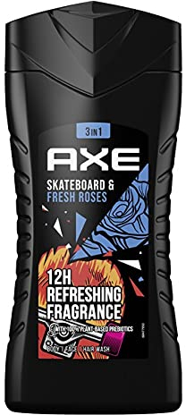 6er Pack - Axe Duschgel - Skateboard & Fresh Roses - 250ml
