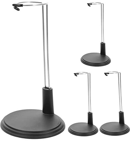Kisangel 4stücke Verstellbarer Puppenständer Doll Display Halter Mit Stabilem Pvc-eisenrahmen Für Modellpuppen Actionfiguren Und Teddybären Tragbar Für Zuhause Und Laden