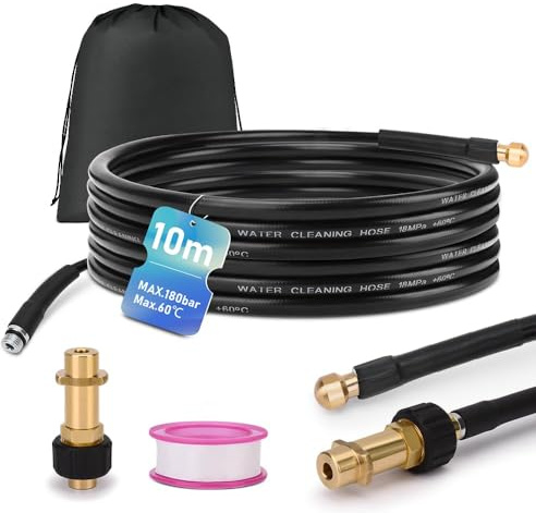 XIIW Sonda Sturatubi Tubi Idropulitrice 10m Compatibile con Kärcher K2–K7