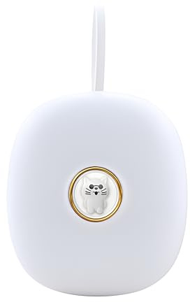 Lancoon LED-Digitalwecker, stille Starke Vibration, Schlummerfunktion, tragbar für Gehörlose und Schwerhörige, geeignet für Studentenwohnheim, und niedliches Design(Weiß)