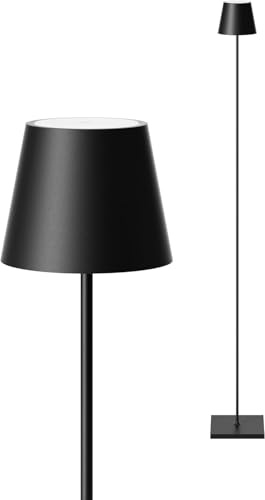 SIGOR Nuindie 2.0 LED Akku-Stehleuchte, nachtschwarz | Dimmbar • Indoor & Outdoor • IP54 • 120 cm • USB-C • 12 h Leuchtdauer