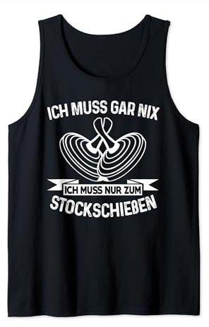 Stockschießen Stockschütze Eisstockschießen Geschenk Tank Top