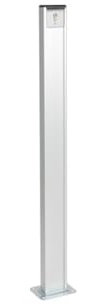 Marantec GSU-1100-MSC-APZ 1-2T/1 Schlüsselschalter, Alu.-Standsäule für Antriebe