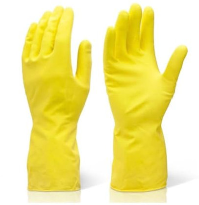 1 Pair Rubber Gloves Large | Long Sleeve Household Washing Up Kitchen Cleaning