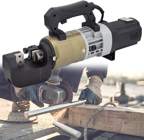 GESAIDES Elektrischer Hydraulischer Bewehrungsschneider, Schnittgeschwindigkeit 2–5 s, Tragbarer Bewehrungsschneider, 1800 W,8to32mm