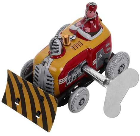 QUMIIRITY Vintage Schneepflug Truck Spielzeug Mit Aufziehmechanismus Für Fotografie Requisiten Und Heimdekoration Für Sammler