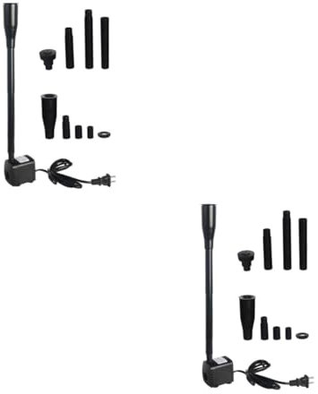 Kisangel 2 Sätze Tauchpumpe für Fischbecken Wasserpumpe für Fischbecken Springbrunnenpumpe Gartenbrunnenpumpe Wasserpumpe für Brunnen garten Miniatur Abs Black