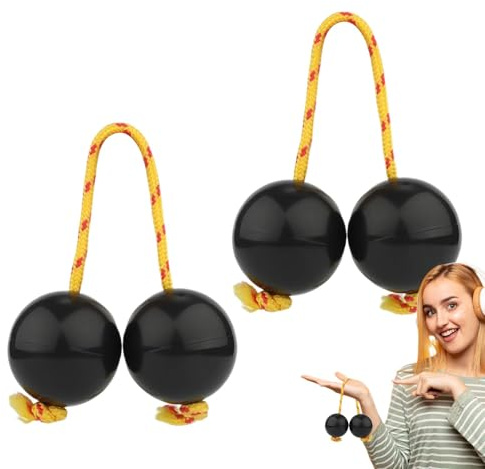Acunny Kashaka Shaker Rhythmic, Kashaka Shaker Ball - Instrument Kashaka Ball African Ball | Boule Rythmique d'œuf de 2 Paires de Musique, agitateur de Double pour Les Amoureux des