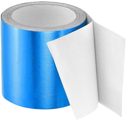 PATIKIL Awning Repair Tape 8m x 10cm Waterproof Canvas Tape High Adhesive Tear Repair Patch Kit for PVC Tarpaulin Tent Awning Fabric RV Sail Boat Cover, Blue (4 x26.24ft)