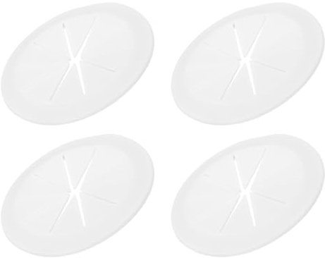 PATIKIL Desk Grommet 2-3/8, 4 Pcs Round Cable Grommet Cord Hole Cover with Adhesive Tape Flexible Table Wire Organizer for Office Home Table Countertop, White