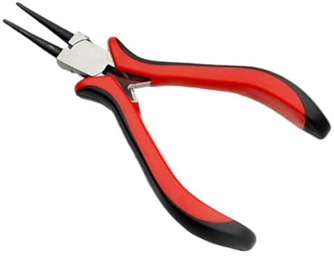 Diagonal Pliers Wire Round Mouth Bent Long Needle Nose Cutter Handcraft Beading for Small Jewelry Pliers Tools(Round Nose)