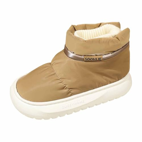 Generico Dopo Sci Da Neve Donna Termiche Stivaletti Invernali Stivali Con Fodera Scarponi Antiscivolo Scarpe Da Neve Calde Doposci Imbottiti Impermeabili Snow Boots Per All'Acqua Trekkin