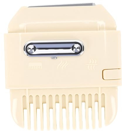 ZJchao Pettine Tagliacapelli Manuale 3 in 1 con 3 modalità Regolabili per il Taglio delle Sopracciglia con Doppie Punte (Beige)