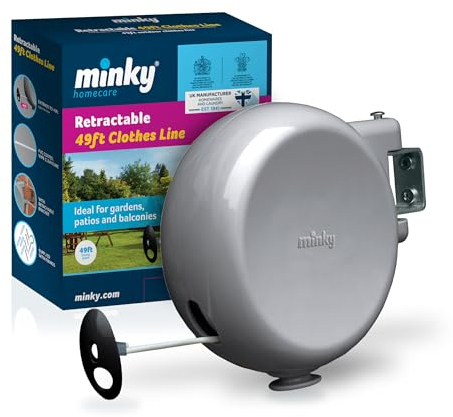 Minky Corde Rétractable 15 Mètres Blanc VT20500103 1 - Pack