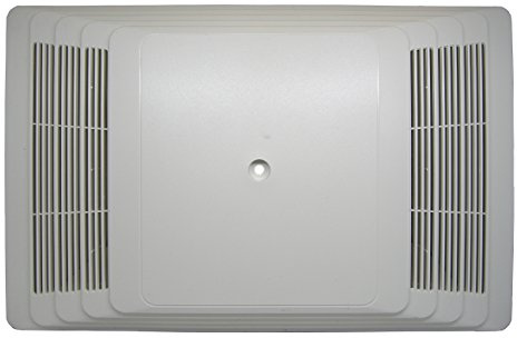 Broan S97013581 Bathroom Fan Cover Grille Assembly Kit, White