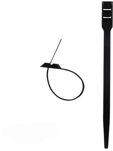 Lot de 100 colliers de câblage 6x 175mm - Noir - Zenitech