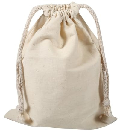 Baumwolle Kordelzug Taschen Set, 6 Stück, 30x40cm, Reisetaschen für Home & Travel, Wäschekorb Storage Sack, Baumwollene Drawstring Taschen