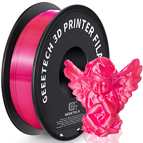 GEEETECH PLA Filaments 1.75mm Silk Magenta, 3d Drucker printer Filament PLA 1KG Spool