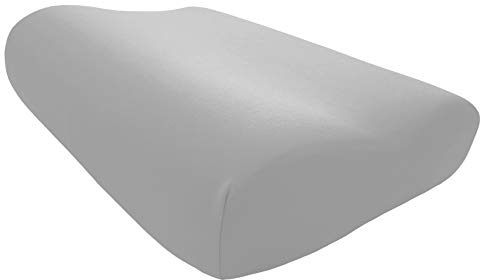 Edda Lux Federa adatta al Tempur Shape cuscino S, M e L, 50 x 31 cm, in morbido jersey di 100% cotone per guanciali da collo, Platino