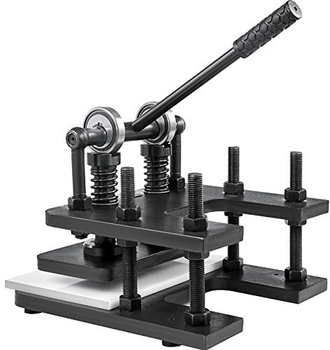 VEVOR Máquina de Corte de Cuero 280x140 mm Troqueladora Manual Presión 1.5 T Máquina de Estampado Cuero Máquina de Corte Artesanal de Cuero