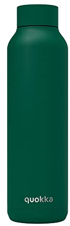 Quokka8412497118625Acero Inoxidable Botella, 630 ml Capacidad, Sólido Polvo de Bosque Oscuro