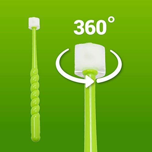 360° barntandborste (grön)