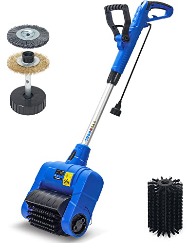 SICENXTOOLS Electric Grout Cleaner Machine, Stand Up Joint and Surface Brush, Safety Cleans Grout, Moss, Weed Between Floor Tiles, Patio, Board, Bricks, Deck, Pool, Paver