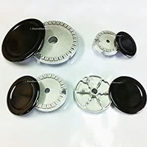 G GRIMALDI KIT -B4460- + -CU8028- PER -REX- -ELECTROLUX- -ZANUSSI- BRUCIATORI E SPARTIFIAMMA CUCINA GAS