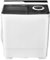 COSTWAY Twin Tub Washing Machine, 4.5KG/8.5KG/10.5KG Total Portable Laundry Washer Spin Dryer Timing Function and Drain Pump for Apartment Dorms (Grey+White, 6.5kg Washer+2kg Dryer)