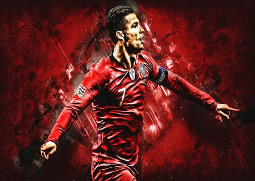 Cristiano Ronaldo Poster Fußballspieler, Wandbild, A4