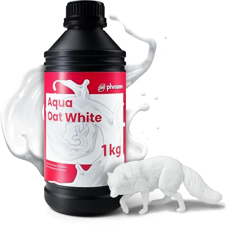 Phrozen Aqua-Resin Oat White | 3D Drucker Resin für SLA/DLP/LCD 3D Printer | 405nm Standard Photopolymer Druck Harz | Stabile Druckqualität, Schnelle Aushärtung - Haferweiß (1kg)