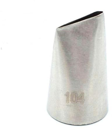 #104 Piping Nozzle Seamless Icing Tube Cream Nozzle Cake Cupcake Decorating Tools Bakeware Create Petals Icing Tips