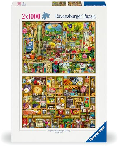 Ravensburger Puzzle 12000381 - Colin Thompson - 2 x 1000 Teile Puzzle für Erwachsene und Kinder ab 14 Jahren, 2-in-1 Sonderedition mit Motiven von Colin Thompson