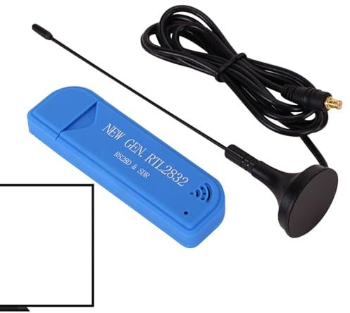 SDR Radioempfang - TV-Receiver, SDR-Antennen-Radio-Receiver | RTL-SDR USB-Stick mit Antenne, MCX Anschlüssen, CW Empfangsmodi, Softwaredefinierter TV-Radio-Empfänger für SDR-Pakete , tu