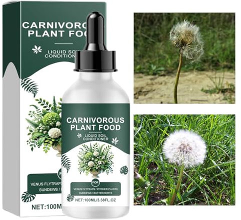 Nahrungstropfen für fleischfressende Pflanzen, Nahrungstropfen für Venusfliegenfallen - Pflanzennährlösung 100 ml | Fleischfressende flüssige Pflanzennahrung, Nahrungsergänzungstropfen für Venusfliege
