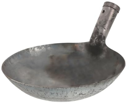 Milisten Louche en Fer Multifonction pour Jardinage Cuisine, Pelle à Eau Réutilisable Robuste, Grosse Cuillère Ergonomique en Acier, pour Nettoyage et Arrosage Extérieur
