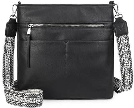 Gladdon handbags for women,damenhandtasche,umhängetasche damen mittelgroß,Crossbody Bag, Leder handtaschen multi pochette tasche,Schultertasche mit Breite Schultergurte Jacquard-Gewebe