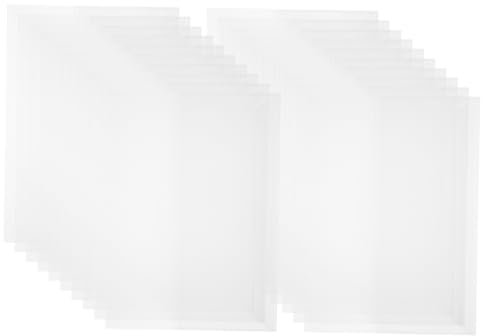 OFFSCH 20stücke Transparente Einstellbare Buchumschläge Wasserdichte Buchhüllen Für Bücher Dokumente Und Schutzfolie Für Schulbücher Und Hardcover