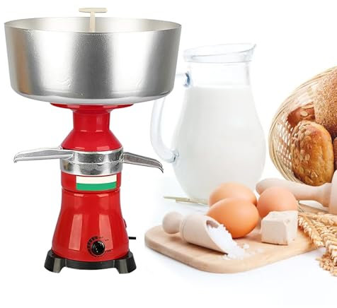 Separador De Nata De Leche Fresca EléCtrico, MáQuinas CentríFugas Divisoras De Nata Y Mantequilla De 3,17 Galones Con Rendimiento De 80 L/H, CentríFuga De Mantequilla Profesional,220V