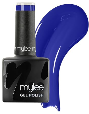 Mylee Gel Nail Polish 8ml [Ocean Deep] - UV/LED Soak-Off Nail Art Manicure Pedicure for Professional, Salon & Home Use [Blue Range] - Long Lasting & Easy to Apply