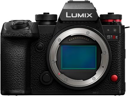 Panasonic LUMIX S1IIE Full Frame Mirrorless Camera, Body Only, 24MP, Cs4K 60p, 6K 30p Open Gate, ProRes RAW, Phase Hybrid AF, L-Mount, Black