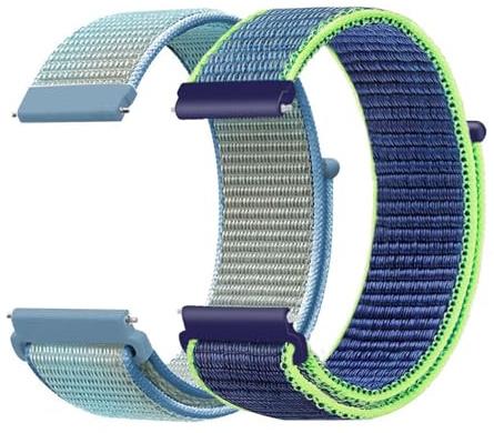 Bracelet de montre en nylon - 20 mm - Bracelet de rechange pour montre intelligente pour enfants - Fermeture rapide - Respirant - Pour enfants, garçons et filles