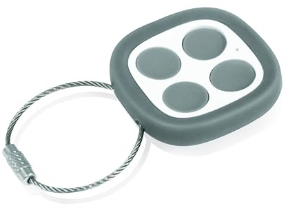 Extel Eve Télécommande Universelle Portail et Garage 433-868 MHz | Copieuse de signaux, 4 canaux, Anti-choc, Compacte, Kit complet