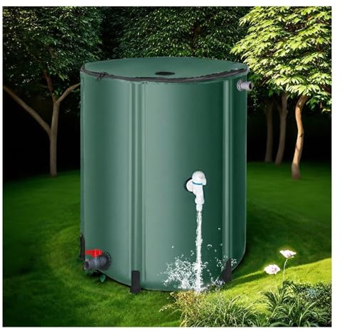HOFUNTRE Bidón con Grifo，depósito De Agua Portátil，Tejido Resistente Al Desgaste, Gran Capacidad De Almacenamiento De Agua, Gran Adaptabilidad Y Amplia Aplicación.(Green,50L)