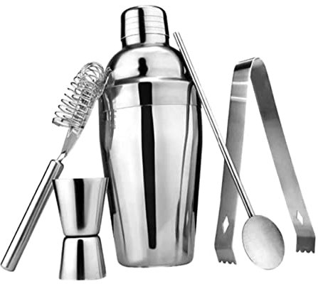 TOYZFRIENDY 5piezas Coctelera De Acero Inoxidable Colador Profesional para Bebidas Accesorios para Coctelería para Fiestas