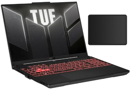 ASUS TUF Gaming 16” 16:10 FHD+ 144Hz Display Laptop | AMD Ryzen 5 7535HS 3.3GHz | NVIDIA GeForce RTX 4050 | Backlit | Gray | 16GB RAM DDR5 | 512GB SSD | Windows 11 Home | Bundle with Mouse Pad