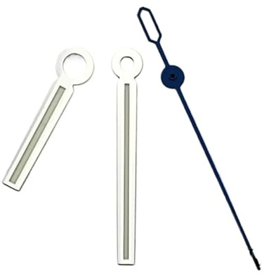 ATOMUSERLY Juego de manecillas Plateadas for Relojes NH35 y NH36, compatibles con Movimientos Miyota 8215, 8205, 821a, DG2813 3804. Piezas Luminosas for automáticos