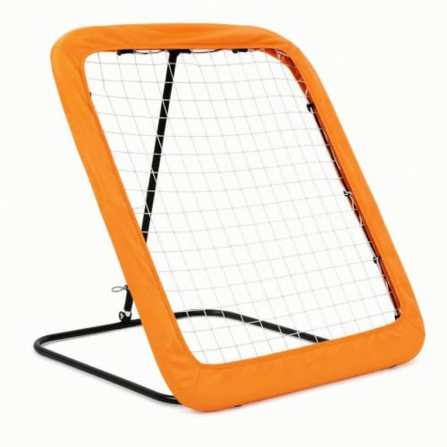Milageto Rebondisseur Football avec Cadre Ajustable Compact Filet Rebond Football Portatif Équipement pour Jardin