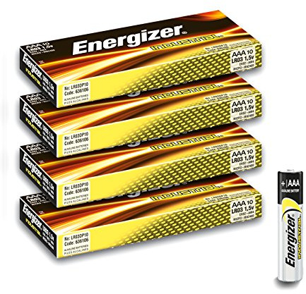 Lot de 40 Piles alcalines Energizer Industrial AAA/LR03/EN92/Micro